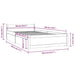 Cadru de pat cu sertare Single, 90x190 cm - WALTI WALTI