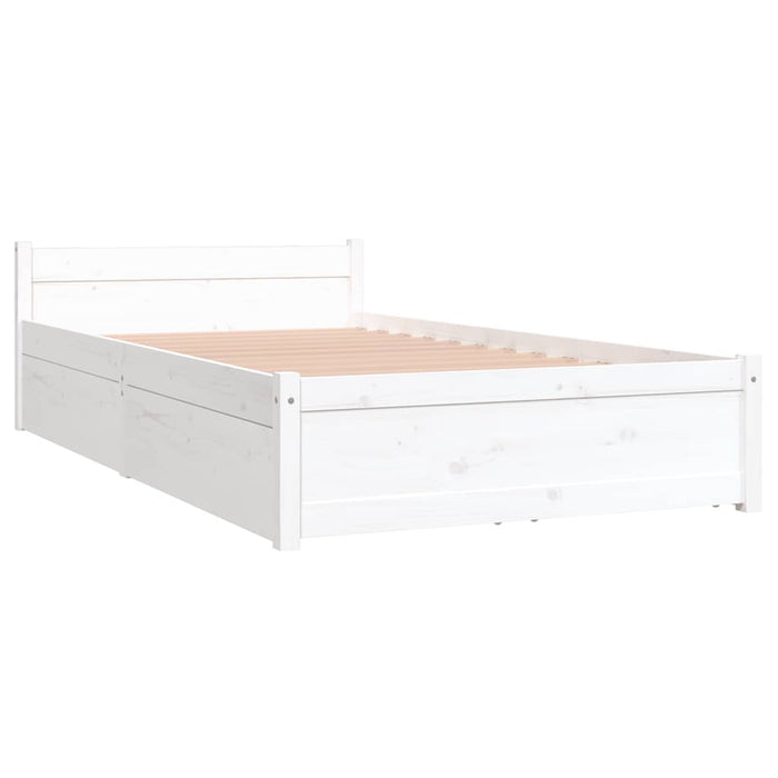 Cadru de pat cu sertare Single, alb, 90x190 cm - WALTI WALTI