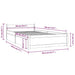 Cadru de pat cu sertare Single, alb, 90x190 cm - WALTI WALTI