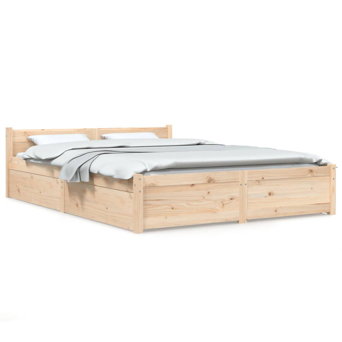 Cadru de pat cu sertare Double, 135x190 cm - WALTI WALTI