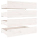 Cadru de pat cu sertare Double, alb, 135x190 cm - WALTI WALTI