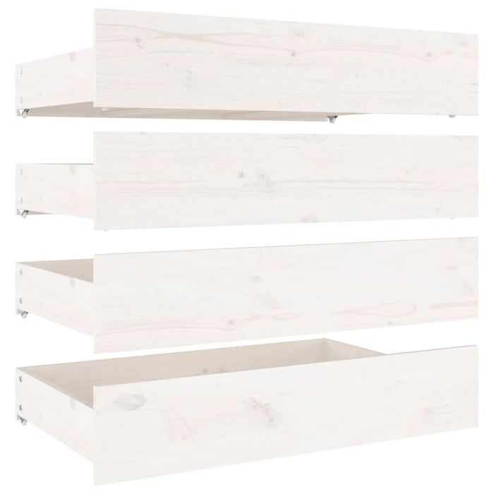 Cadru pat cu sertare, alb, 140x190 cm - WALTI WALTI