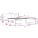 Cadru de pat cu sertare King Size, 150x200 cm - WALTI WALTI