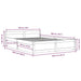 Cadru de pat cu sertare King Size, alb, 150x200 cm - WALTI WALTI
