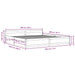 Cadru de pat cu sertare Super King, alb, 180x200 cm - WALTI WALTI