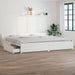 Cadru de pat cu sertare Super King, alb, 180x200 cm - WALTI WALTI
