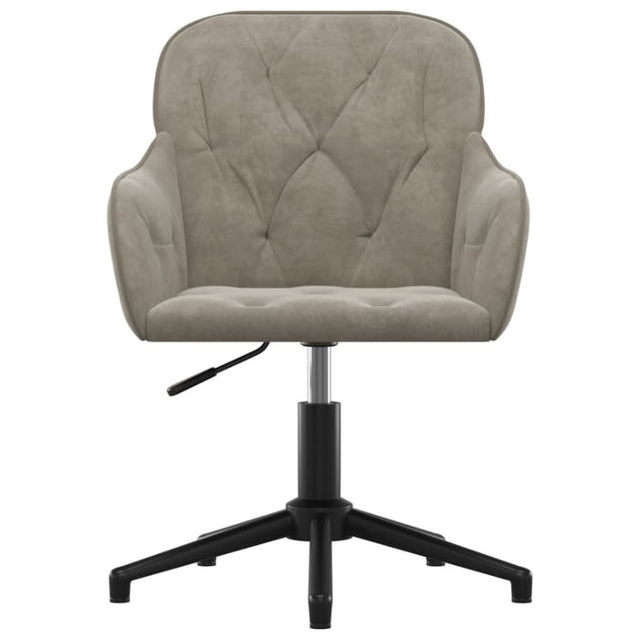 Scaune rotative de bucătărie, 2 buc., gri deschis, catifea - WALTI WALTI
