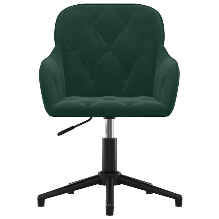 Scaune de bucătărie pivotante, 2 buc., verde închis, catifea - WALTI WALTI
