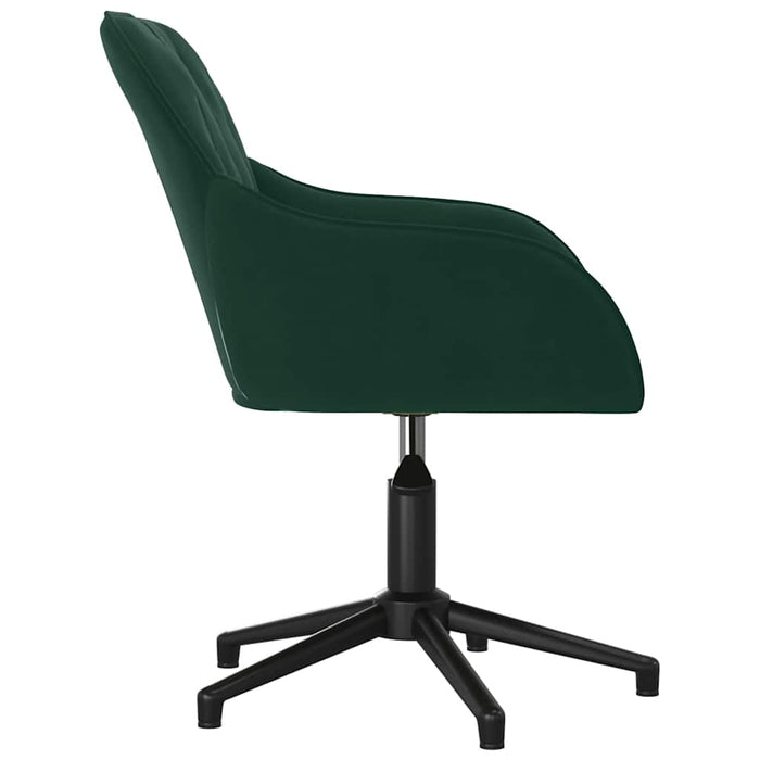Scaune de bucătărie pivotante, 2 buc., verde închis, catifea - WALTI WALTI