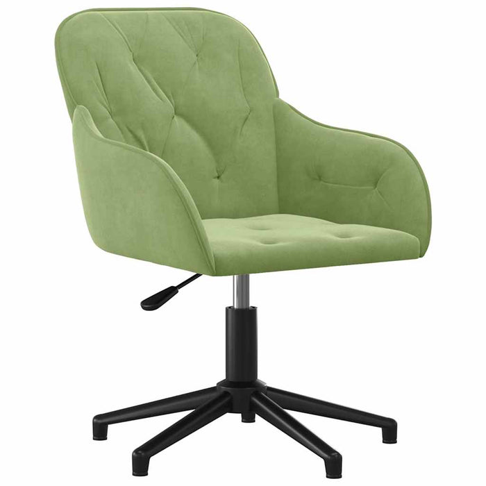 Scaune de bucătărie pivotante, 2 buc., verde deschis, catifea - WALTI WALTI