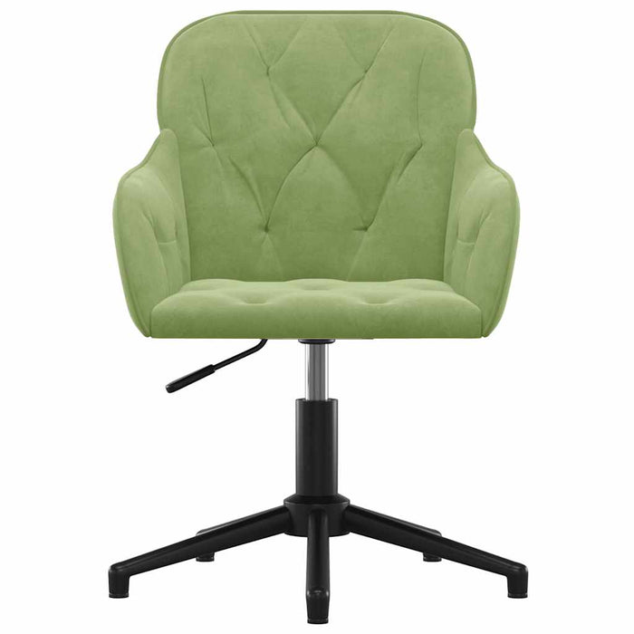 Scaune de bucătărie pivotante, 2 buc., verde deschis, catifea - WALTI WALTI