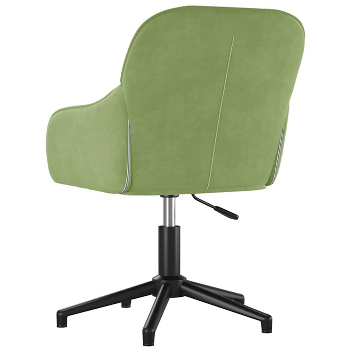Scaune de bucătărie pivotante, 2 buc., verde deschis, catifea - WALTI WALTI