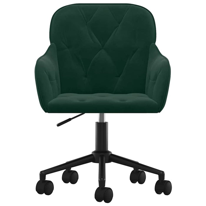 Scaune de bucătărie pivotante, 2 buc., verde închis, catifea - WALTI WALTI