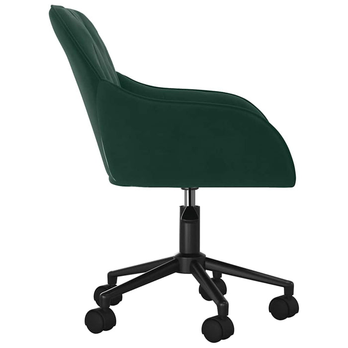 Scaune de bucătărie pivotante, 2 buc., verde închis, catifea - WALTI WALTI
