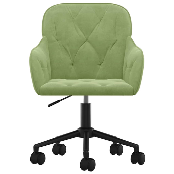 Scaune de bucătărie pivotante, 2 buc., verde deschis, catifea - WALTI WALTI