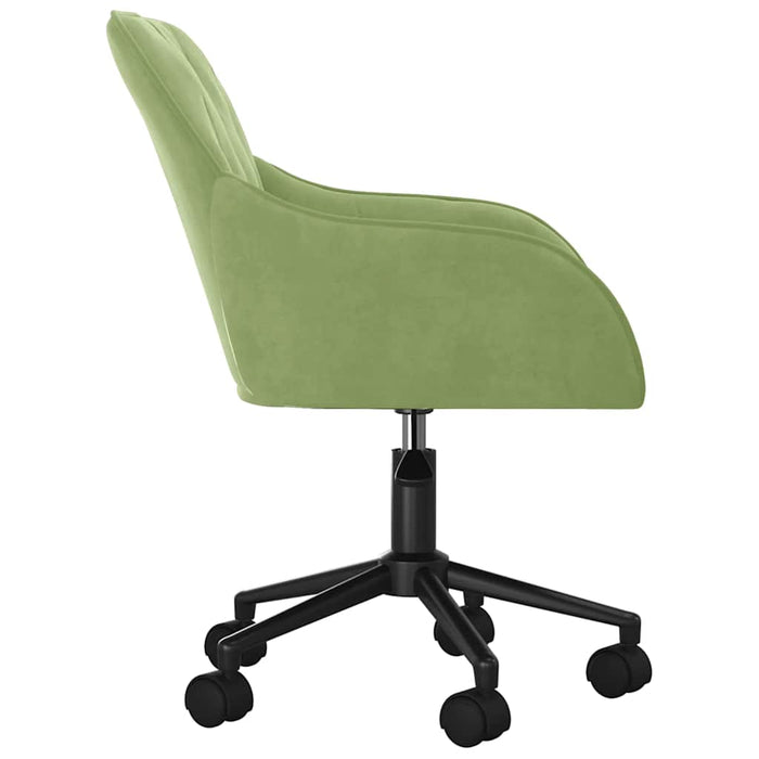 Scaune de bucătărie pivotante, 2 buc., verde deschis, catifea - WALTI WALTI