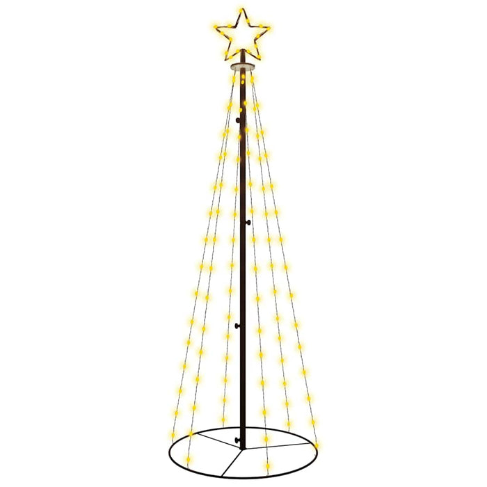 Brad de Crăciun conic, 108 LED-uri, alb cald, 70x180 cm - WALTI WALTI