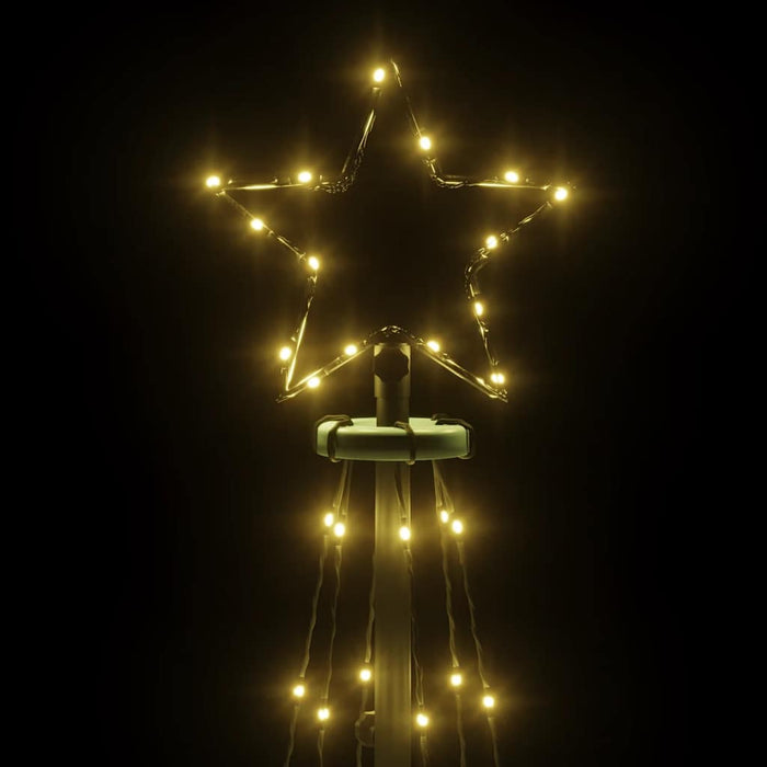 Brad de Crăciun conic, 108 LED-uri, alb cald, 70x180 cm - WALTI WALTI