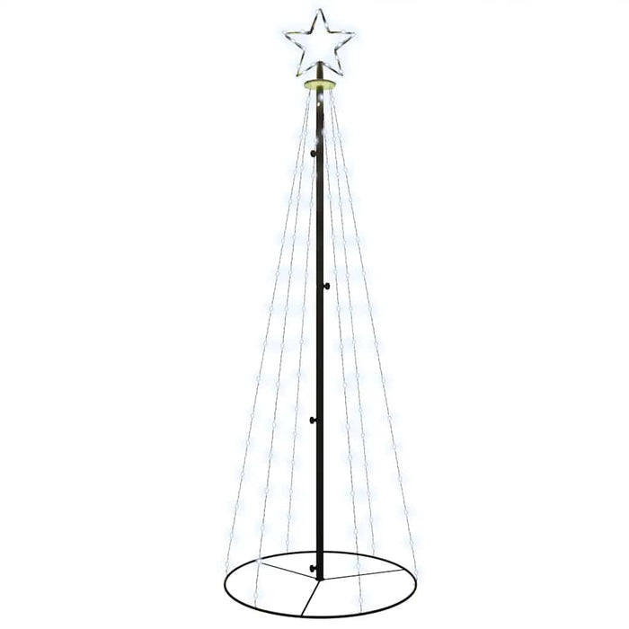 Brad de Crăciun conic, 108 LED-uri, alb rece, 70x180 cm - WALTI WALTI