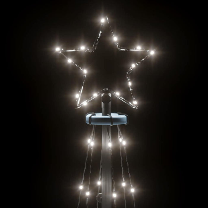 Brad de Crăciun conic, 108 LED-uri, alb rece, 70x180 cm - WALTI WALTI