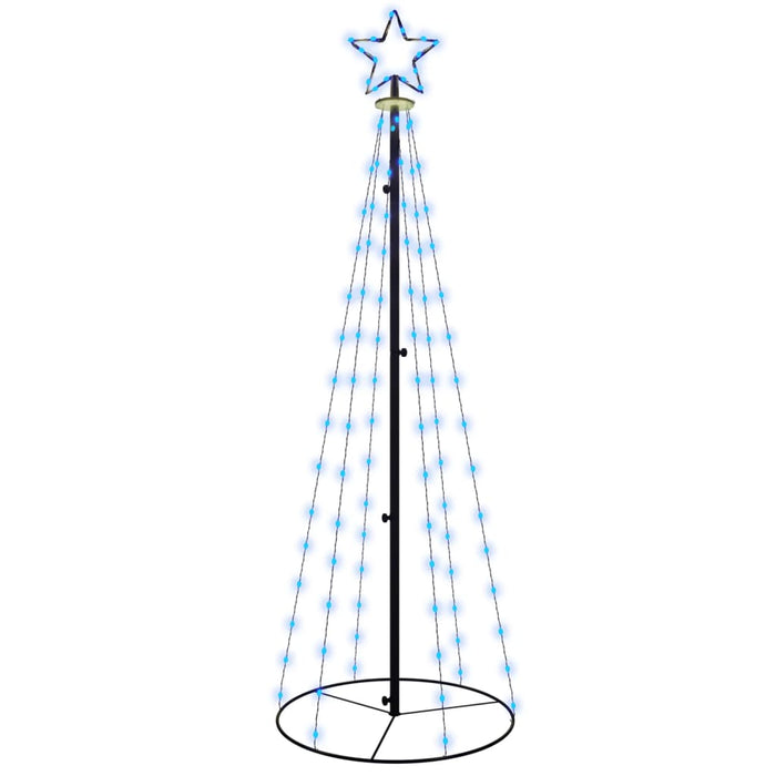 Brad de Crăciun conic, 108 LED-uri, albastru, 70x180 cm WALTI
