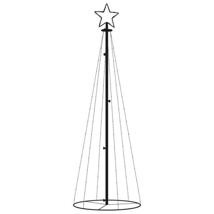 Brad de Crăciun conic, 108 LED-uri, albastru, 70x180 cm WALTI
