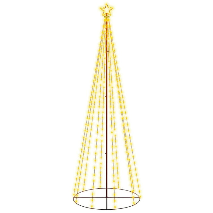 Brad de Crăciun conic, 310 LED-uri, alb cald, 100x300 cm - WALTI WALTI