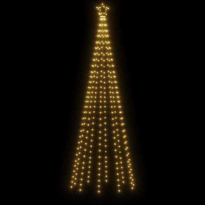 Brad de Crăciun conic, 310 LED-uri, alb cald, 100x300 cm - WALTI WALTI