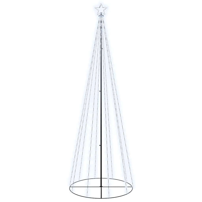Brad de Crăciun conic, 310 LED-uri, alb rece, 100x300 cm - WALTI WALTI