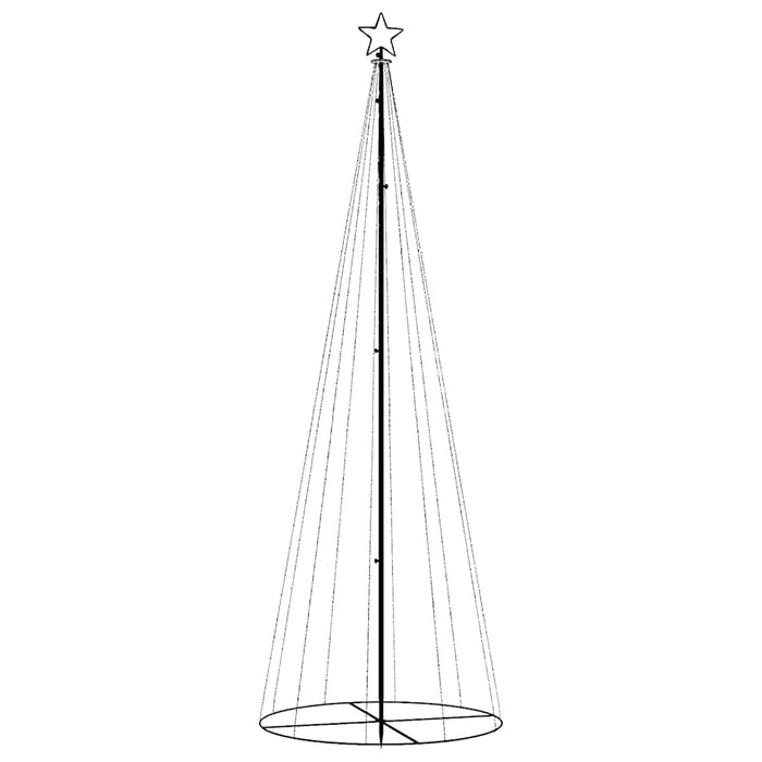 Brad de Crăciun conic, 310 LED-uri, albastru, 100x300 cm - WALTI WALTI