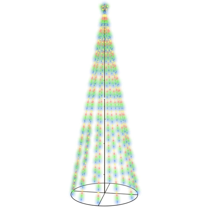 Brad de Crăciun conic, 732 LED-uri, multicolor, 160x500 cm - WALTI WALTI