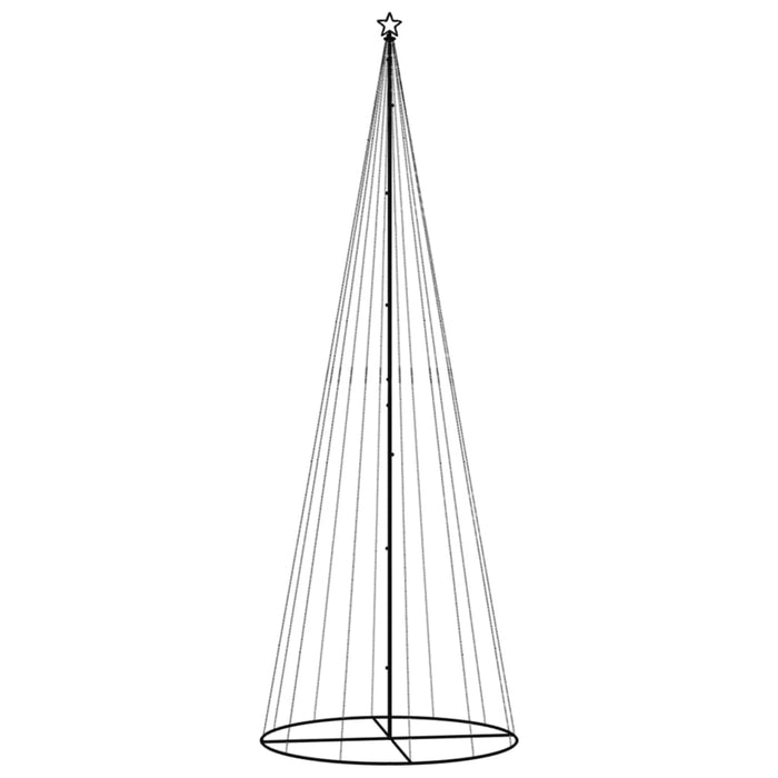 Brad de Crăciun conic, 732 LED-uri, multicolor, 160x500 cm - WALTI WALTI