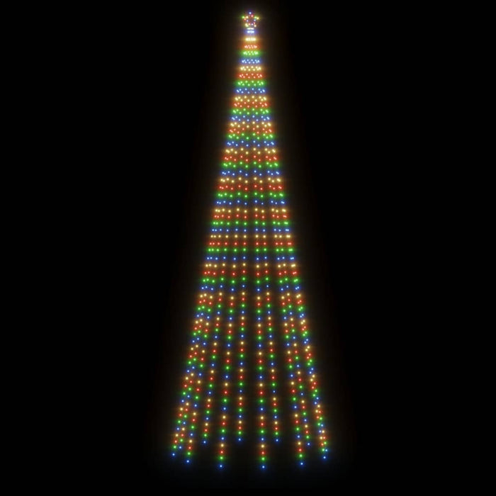 Brad de Crăciun conic, 732 LED-uri, multicolor, 160x500 cm - WALTI WALTI