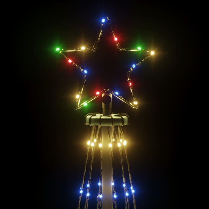 Brad de Crăciun conic, 732 LED-uri, multicolor, 160x500 cm - WALTI WALTI