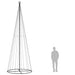 Brad de Crăciun conic, 732 LED-uri, multicolor, 160x500 cm - WALTI WALTI