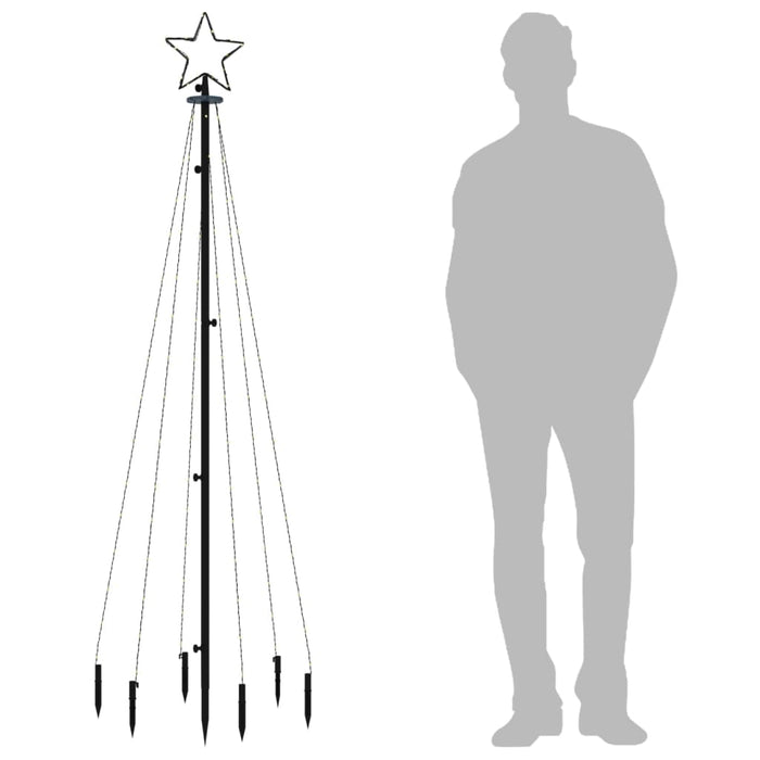 Brad de Crăciun, 108 LED-uri alb cald, 180 cm, cu țăruș - WALTI WALTI
