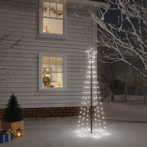 Brad de Crăciun, 108 LED-uri alb rece, 180 cm, cu țăruș - WALTI WALTI