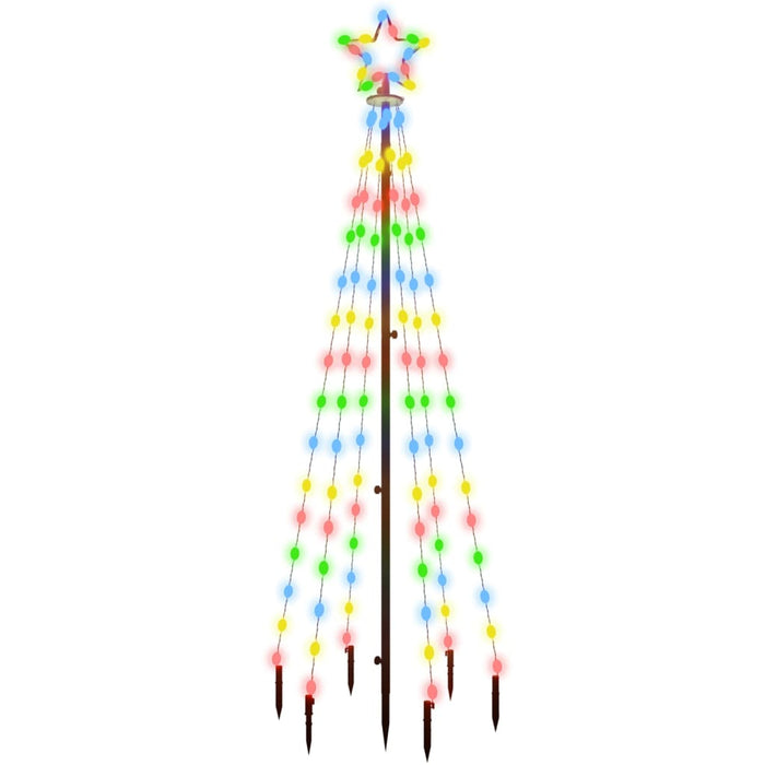 Brad de Crăciun, 108 LED-uri multicolore, 180 cm, cu țăruș - WALTI WALTI