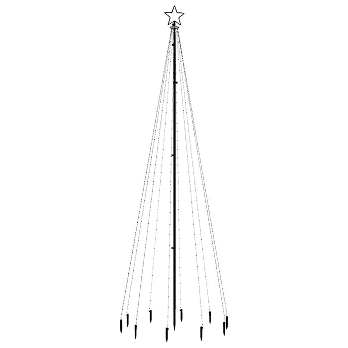 Brad de Crăciun, 310 LED-uri albastre, 300 cm, cu țăruș WALTI