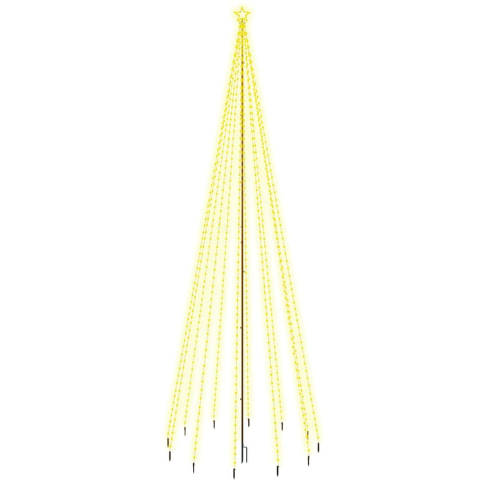 Brad de Crăciun cu țăruș, 732 LED-uri, alb cald, 500 cm WALTI