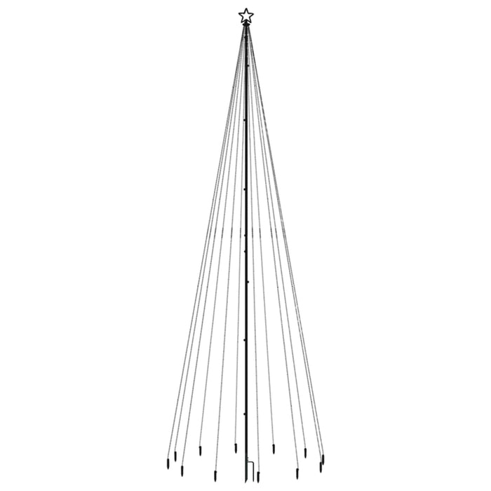 Brad de Crăciun cu țăruș, 732 LED-uri, alb cald, 500 cm WALTI