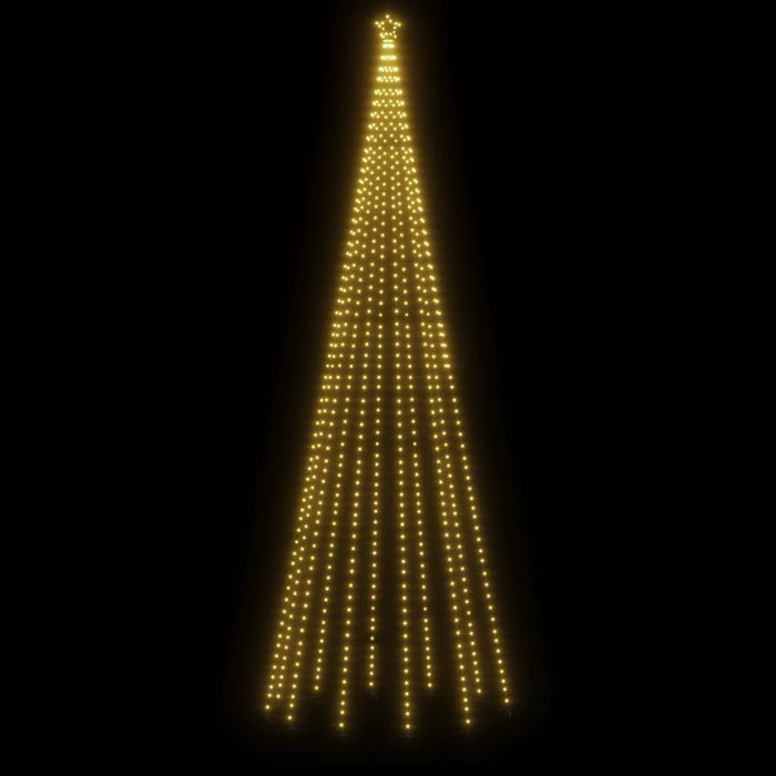 Brad de Crăciun cu țăruș, 732 LED-uri, alb cald, 500 cm WALTI