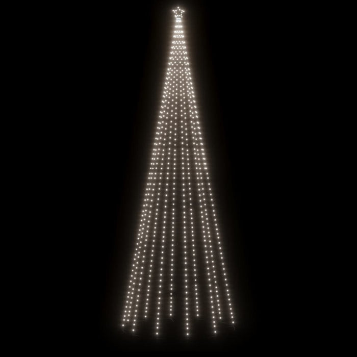 Brad de Crăciun cu țăruș, 732 LED-uri, alb rece, 500 cm WALTI