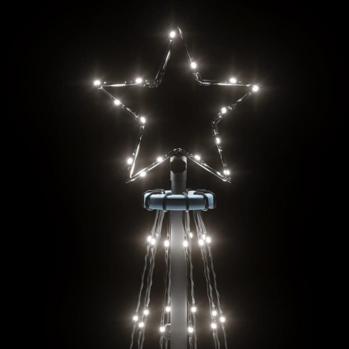 Brad de Crăciun cu țăruș, 732 LED-uri, alb rece, 500 cm WALTI