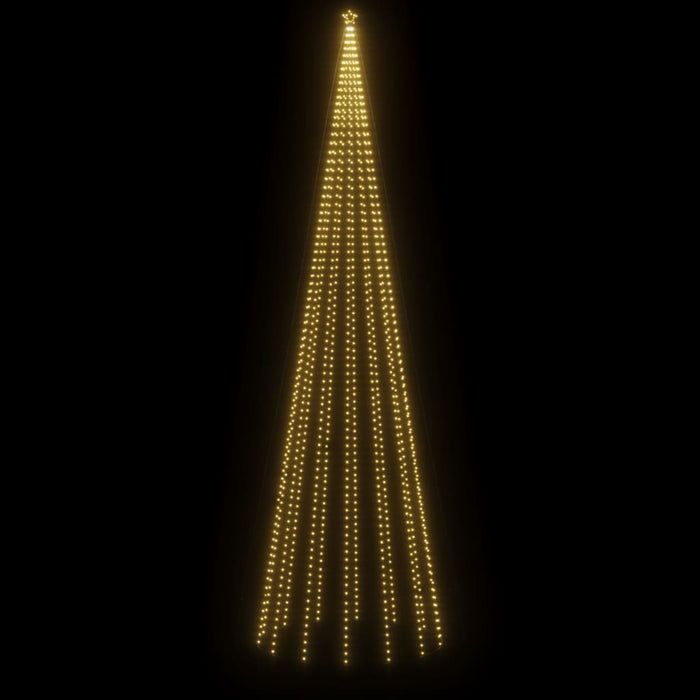 Brad de Crăciun cu țăruș, 1134 LED-uri, alb cald, 800 cm WALTI