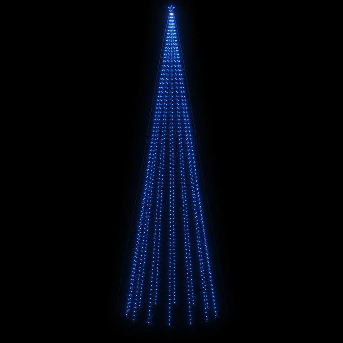 Brad de Crăciun cu țăruș, 1134 LED-uri, albastru, 800 cm WALTI
