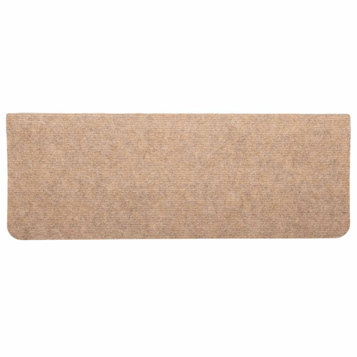 Covorașe scări autoadezive, 15 buc., bej, 65x24,5x3,5 cm - WALTI WALTI