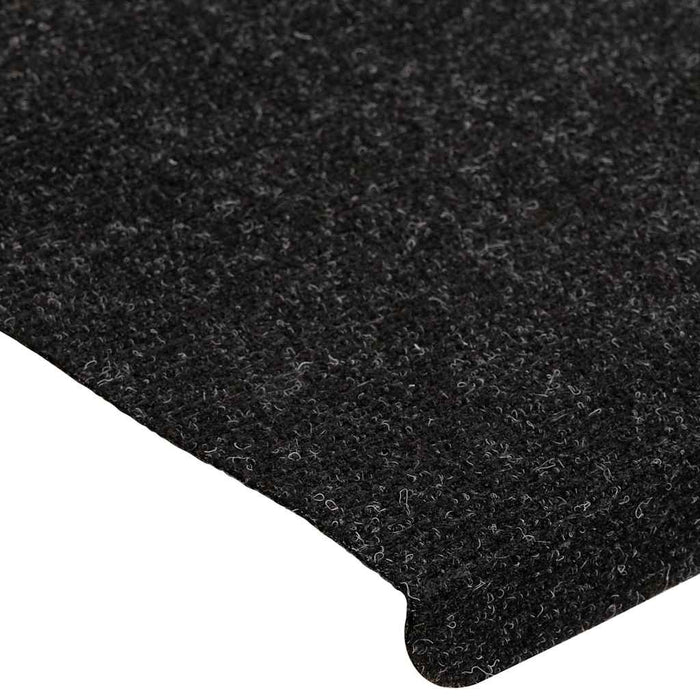 Covorașe scări autoadezive, 15 buc., antracit, 65x24,5x3,5 cm - WALTI WALTI