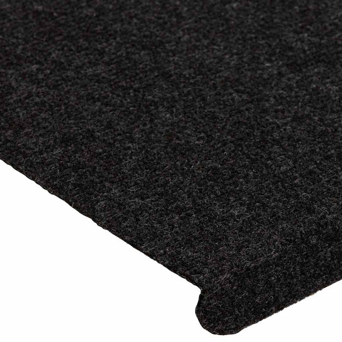 Covorașe scări autoadezive, 15 buc., negru, 65x24,5x3,5 cm - WALTI WALTI