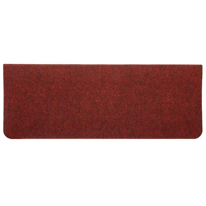Covorașe scări autoadezive, 15 buc., roșu, 65x24,5x3,5 cm - WALTI WALTI